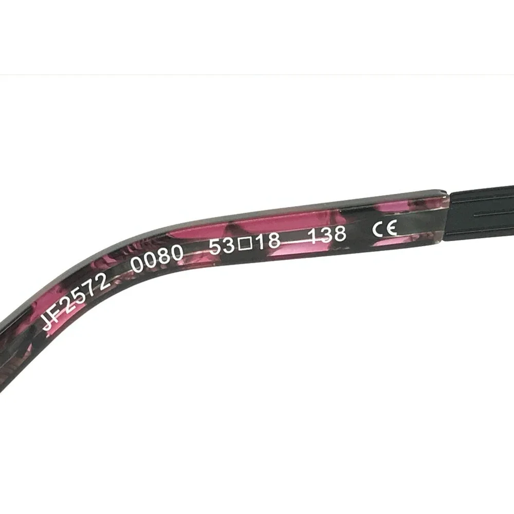 J.F. Rey Eyeglasses Frames JF2572 0080 Matte Black Pink Cat Eye 53-18-138